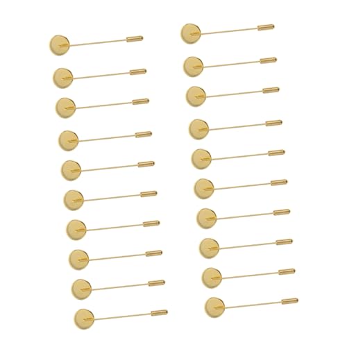 Uonlytech 20Stücke Brosche Sicherheitsnadeln mit Praktischen Tabletts für DIY Broschen Langlebige Metallbasis für Nadel Anstecker für Persönliche Bastelprojekte Uonlytech 20Stücke Brosche Sicherheitsnadeln mit Praktischen Tabletts für DIY Broschen Langlebige Metallbasis für Nadel Anstecker für Persönliche Bastelprojekte von Uonlytech