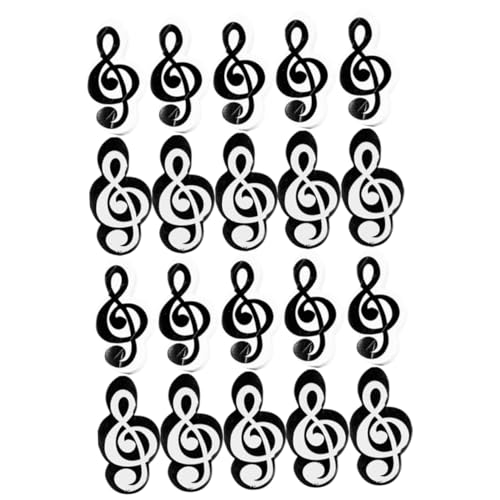 Uonlytech 20Stücke Mini Radiergummis Musiknoten Niedliche Tpr Radierer für Schule Büro und Langlebig und Sicher Anwendung von Uonlytech