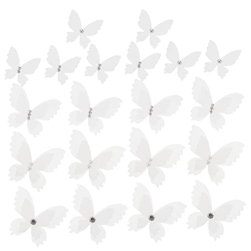 Uonlytech 20Stücke Schmetterlinge Applikationen Doppelschichtig mit Perlen für DIY Hochzeitskleider Spitzenpatches für Kleidung Handwerk und Dekoration Uonlytech 20Stücke Schmetterlinge Applikationen Doppelschichtig mit Perlen für DIY Hochzeitskleider Spitzenpatches für Kleidung Handwerk und Dekoration von Uonlytech