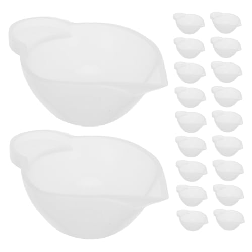 Uonlytech 20Stücke Silikonbecher Epoxidharz Mischbecher für DIY Bastelbedarf Langlebige und Flexible Rührschüsseln Silikon für Gießen und Kreative Projekte von Uonlytech
