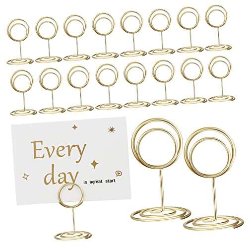 Uonlytech 20Stücke Tischkartenhalter Elegante Fotohalter für Hochzeiten Robuste Clipständer für Tischdekoration für Restaurant und Feierlichkeiten Hochwertiges Langlebiges von Uonlytech