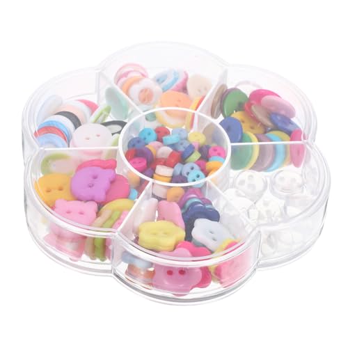 Uonlytech 220 Stk. Teiliges Bunte Harzknöpfe für DIY Basteln Nähen Scrapbooking Stabile Knöpfe in Pilzform Vielseitig für Pullover Hemden und Handarbeitsprojekte von Uonlytech