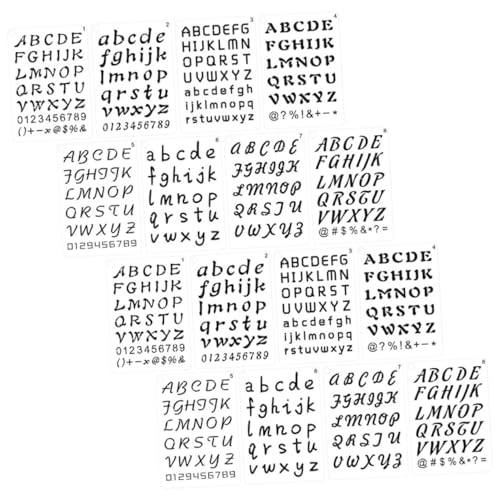 Uonlytech 24 Blatt Alphanumerische Vorlage Schablonen Buchstaben für malen Alphabet Symbol Plastikschablonen Vorlage Schablone Wiederverwendbare Zeichnungsschablonen Schriftzeichen pet0.25mm Uonlytech 24 Blatt Alphanumerische Vorlage Schablonen Buchstaben für malen Alphabet Symbol Plastikschablonen Vorlage Schablone Wiederverwendbare Zeichnungsschablonen Schriftzeichen pet0.25mm von Uonlytech