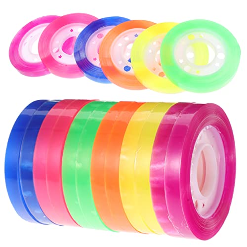 Uonlytech 24 Rollen Bunte Transparente Klebebänder DIY Scrapbook Materialien für Journale Alben Feiertagsdekorationen und Partybedarf Uonlytech 24 Rollen Bunte Transparente Klebebänder DIY Scrapbook Materialien für Journale Alben Feiertagsdekorationen und Partybedarf von Uonlytech