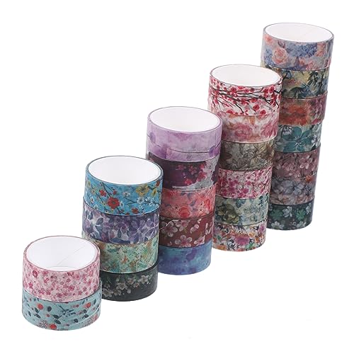 Uonlytech 24 Rollen Washi Tape Blumenbänder Journal Scrapbooking Kits Scrapbooking Zubehör Klebeband Doppelseitig Süßes Dekoratives Druckband Blumen Verpackungsbänder Bedrucktes Uonlytech 24 Rollen Washi Tape Blumenbänder Journal Scrapbooking Kits Scrapbooking Zubehör Klebeband Doppelseitig Süßes Dekoratives Druckband Blumen Verpackungsbänder Bedrucktes von Uonlytech