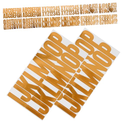Uonlytech 24 Stück Buchstabenaufkleber mit Heißprägung Scrapbook-Aufkleber Brief Zeichen vinyl sticker adressetiketten Bulletin-Aufkleber Buchstaben-Alphabet-Aufkleber Vinyl-Aufkleber Golden Uonlytech 24 Stück Buchstabenaufkleber mit Heißprägung Scrapbook-Aufkleber Brief Zeichen vinyl sticker adressetiketten Bulletin-Aufkleber Buchstaben-Alphabet-Aufkleber Vinyl-Aufkleber Golden von Uonlytech