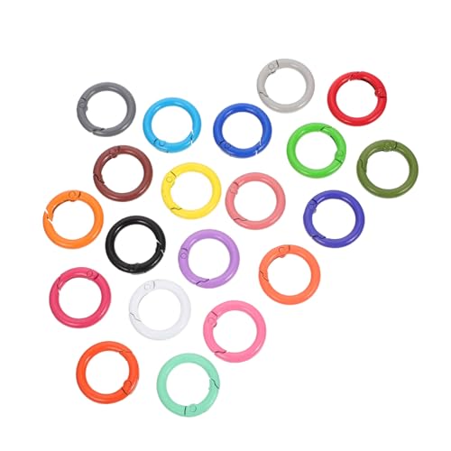 Uonlytech 24 Stück Bunte Metall Federclips Runde Schnallen für DIY Taschen Schlüsselanhänger und Zubehör Vielseitig Einsetzbar Leicht und Langlebig Zufällige Farbe Zufällige Farbe Uonlytech 24 Stück Bunte Metall Federclips Runde Schnallen für DIY Taschen Schlüsselanhänger und Zubehör Vielseitig Einsetzbar Leicht und Langlebig Zufällige Farbe Zufällige Farbe von Uonlytech
