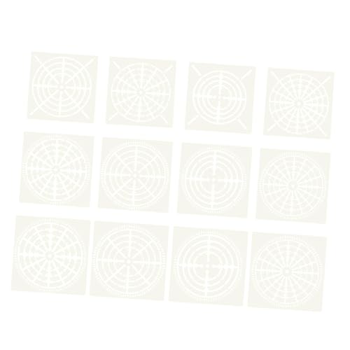 Uonlytech 24 Stück DIY Malvorlage runden Punkt große Schablonen zum Malen Malerei Mandalas scrapbook schablonen transfiguration neuartige Zeichenschablonen Zeichnungsvorlagen das Haustier von Uonlytech