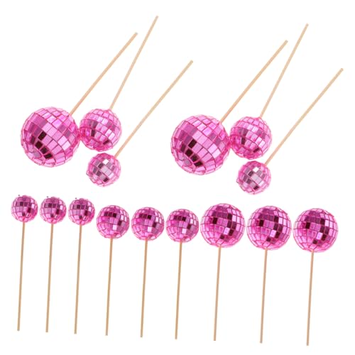 Uonlytech 24 Stück Disco-spiegelkugelaufsätze Kuchendekoration Geburtstagstorte Einfügen Cupcake -topper 70er Jahre Party-kuchenaufsatz Kucheneinsatz Discokugel Schaum Rosa Uonlytech 24 Stück Disco-spiegelkugelaufsätze Kuchendekoration Geburtstagstorte Einfügen Cupcake -topper 70er Jahre Party-kuchenaufsatz Kucheneinsatz Discokugel Schaum Rosa von Uonlytech