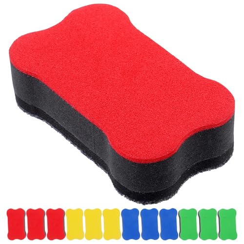 Uonlytech 24 Stück Magnetische Whiteboard Radierer Leichte und Ergonomische Tafellöscher für Büro Schule und Zuhause Wiederverwendbar und Platzsparend von Uonlytech