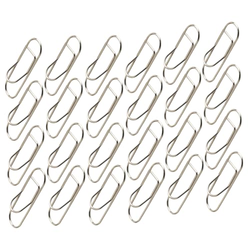 Uonlytech 24 Stück Metall Stift Clips für Büro und Schule Praktische Büroklammern zur Stiftorganisation Rostfrei Verstellbar und Langlebig für Schreibwaren und Dokumente von Uonlytech