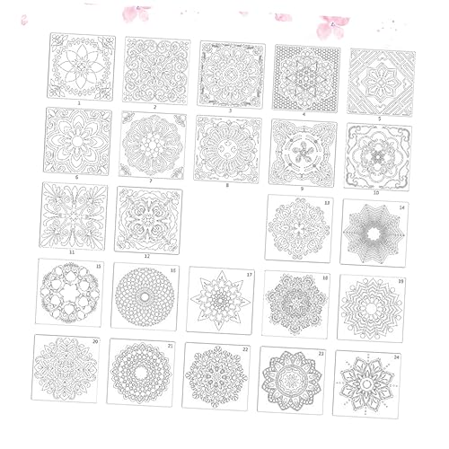 Uonlytech 24 Stück Teiliges Mandala Schablonen für Malerei Diy Bastelbedarf mit Verschiedenen Mustern für Einzigartige Kunstwerke und Projekte Zuhause und Werkstätten Uonlytech 24 Stück Teiliges Mandala Schablonen für Malerei Diy Bastelbedarf mit Verschiedenen Mustern für Einzigartige Kunstwerke und Projekte Zuhause und Werkstätten von Uonlytech