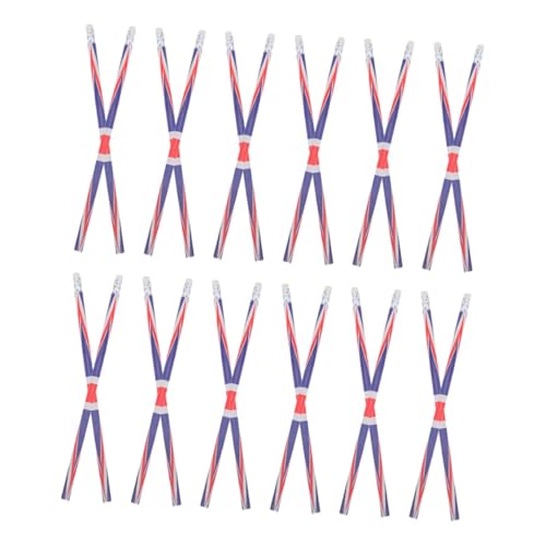 Uonlytech 24 Stück Teiliges Uk Flagge Holzstifte mit Radiergummi Bunte Muster Schreibstifte Glattes Schreiben Patriotische Schul und Partybedarf für Büro Uonlytech 24 Stück Teiliges Uk Flagge Holzstifte mit Radiergummi Bunte Muster Schreibstifte Glattes Schreiben Patriotische Schul und Partybedarf für Büro von Uonlytech