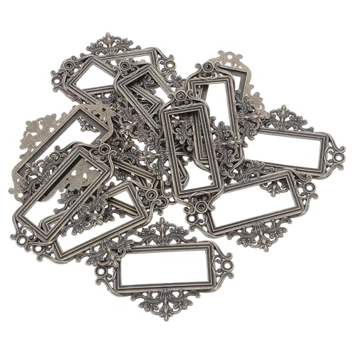 Uonlytech 24 Stück Teiliges Vintage Etikettenhalter Metallrahmen für Schubladenbox Akten Holzschrank Beschriftung Robuste Retro Label Frames für Büro Kabinettorganisation Uonlytech 24 Stück Teiliges Vintage Etikettenhalter Metallrahmen für Schubladenbox Akten Holzschrank Beschriftung Robuste Retro Label Frames für Büro Kabinettorganisation von Uonlytech