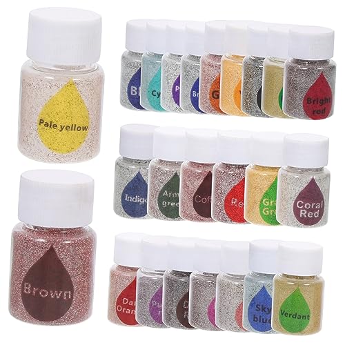 Uonlytech 24 Teiliges Batikpulver Set Party Erwachsene Pigmente Batikpigment Blaues Stoff Batik Set Färbekraft Für Kleidung Batikzubehör Professionelles Batikpulver Farbpulver von Uonlytech