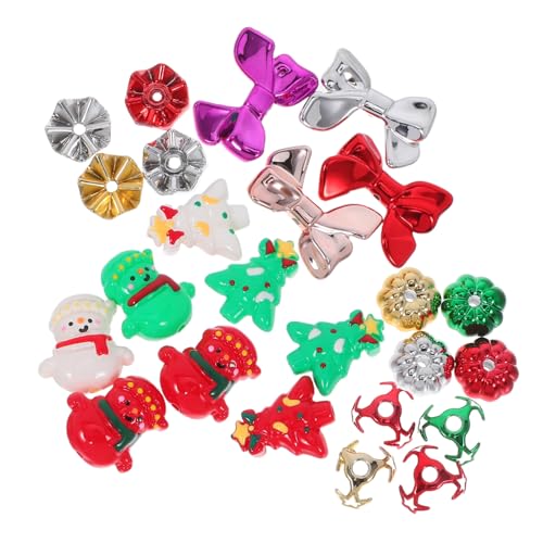 Uonlytech 24 Weihnachtsperlen: Handbemalte Abstandsperlen Mit Loch Für Festliches Basteln – Festliches Zubehör Für Schlüsselanhänger, Armbänder Und Ohrringe Uonlytech 24 Weihnachtsperlen: Handbemalte Abstandsperlen Mit Loch Für Festliches Basteln – Festliches Zubehör Für Schlüsselanhänger, Armbänder Und Ohrringe von Uonlytech