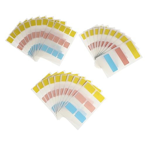 Uonlytech 240 Stück Selbstklebende Index Tabs Große Mittlere Kleine Memo Pads für Büro Schule Zuhause Bunte Haftnotizen zur Einfachen Klassifizierung und Markierung von Uonlytech