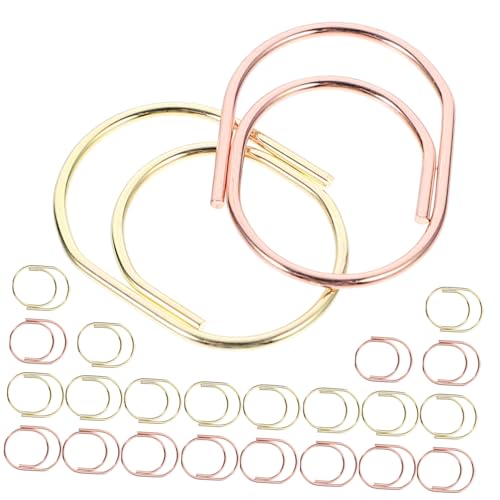 Uonlytech 24Stücke Büroklammern Aus Metall Niedliche Lesezeichen Und Roségold Büroklammern Für Bürobedarf Dokumentenklammern Und Kreative Handwerksprojekte Uonlytech 24Stücke Büroklammern Aus Metall Niedliche Lesezeichen Und Roségold Büroklammern Für Bürobedarf Dokumentenklammern Und Kreative Handwerksprojekte von Uonlytech
