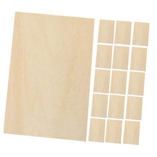 Uonlytech 24Stücke DIY Holzplatten Unfertige Holzscheiben zum Bemalen für Bastelprojekte Geeignet für Kunsthandwerk und Dekoration von Uonlytech