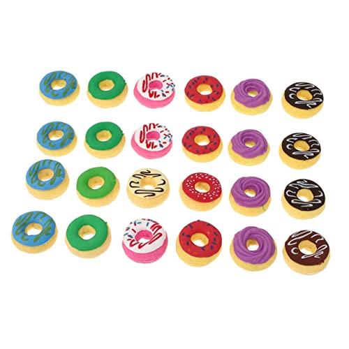 Uonlytech 24Stücke Teiliges Süße Donut Radiergummis Lustige Radiergummis für Schulbedarfsspielzeug und Kreative für Klassenzimmer und Büro Uonlytech 24Stücke Teiliges Süße Donut Radiergummis Lustige Radiergummis für Schulbedarfsspielzeug und Kreative für Klassenzimmer und Büro von Uonlytech