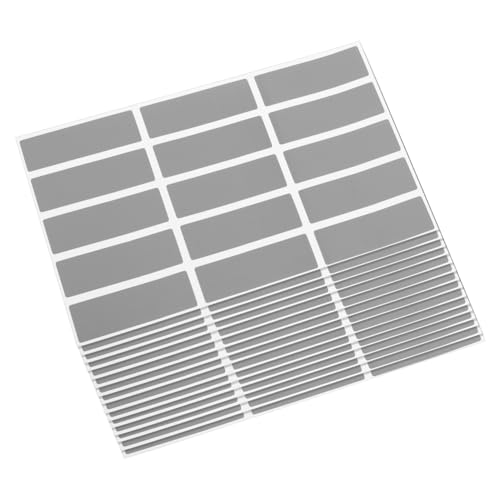 Uonlytech 25 Blatt Scratch Off Sticker Rechteckige Klebeetiketten mit Selbstklebender Rückseite für Gewinnspiele Belohnungsaufkleber und DIY Überraschungen Einfach zu Verwenden von Uonlytech