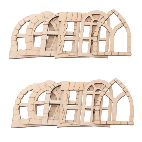 Uonlytech 25 Stück Teiliges Miniatur Holz Fenster Tür set Unlackiert DIY Bastelset für Garten dekoration Feenhaus Zubehör Kreative Holz deko für Außendeko und Miniaturprojekte Uonlytech 25 Stück Teiliges Miniatur Holz Fenster Tür set Unlackiert DIY Bastelset für Garten dekoration Feenhaus Zubehör Kreative Holz deko für Außendeko und Miniaturprojekte von Uonlytech