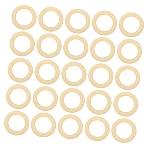 Uonlytech 25 Stück Teiliges Unbemalte Holzringe Glatte Naturbelassene Holzbügel für Diy Makramee Schmuckanhänger Boho Wanddekoration und Kreative Bastelprojekte Uonlytech 25 Stück Teiliges Unbemalte Holzringe Glatte Naturbelassene Holzbügel für Diy Makramee Schmuckanhänger Boho Wanddekoration und Kreative Bastelprojekte von Uonlytech