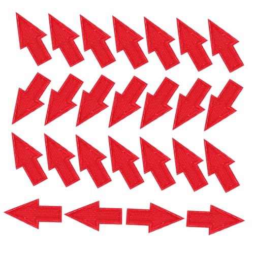 Uonlytech 25 Stück dekorative Aufkleber Stoffflicken für die Reparatur von Kleidung Red Hat Patches Kleidung gestickter Aufnäher Pfeilstickapparat Patches nähen Hemdaufnäher Polyester rot Uonlytech 25 Stück dekorative Aufkleber Stoffflicken für die Reparatur von Kleidung Red Hat Patches Kleidung gestickter Aufnäher Pfeilstickapparat Patches nähen Hemdaufnäher Polyester rot von Uonlytech