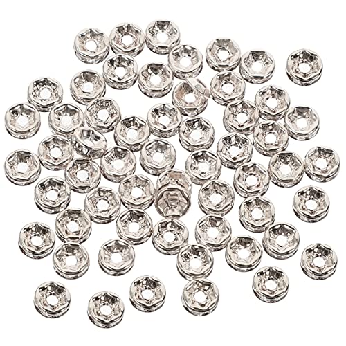Uonlytech 250Stücke Silberne Spacer Perlen Runde Armband Abstandshalter für DIY Schmuck Charms und Sprungringe für Basteln Uonlytech 250Stücke Silberne Spacer Perlen Runde Armband Abstandshalter für DIY Schmuck Charms und Sprungringe für Basteln von Uonlytech