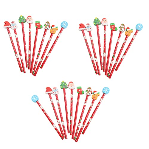 Uonlytech 25Stücke Weihnachtsbleistifte mit Radiergummi Lustige Cartoon Stifte für Weihnachtsdeko und Mitgebsel für Partys und Kreative Uonlytech 25Stücke Weihnachtsbleistifte mit Radiergummi Lustige Cartoon Stifte für Weihnachtsdeko und Mitgebsel für Partys und Kreative von Uonlytech