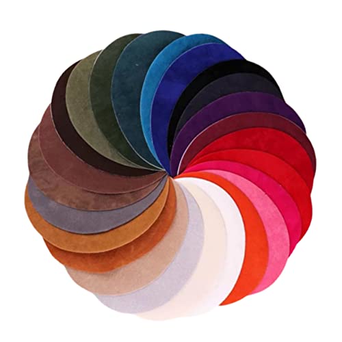 Uonlytech 25Stücke Wildleder Stoff Patches Oval Patches für Kleidung DIY Applique Zubehör für Pullover Jacken Hosen Reparatur und Dekoration für Kreative Projekte Uonlytech 25Stücke Wildleder Stoff Patches Oval Patches für Kleidung DIY Applique Zubehör für Pullover Jacken Hosen Reparatur und Dekoration für Kreative Projekte von Uonlytech