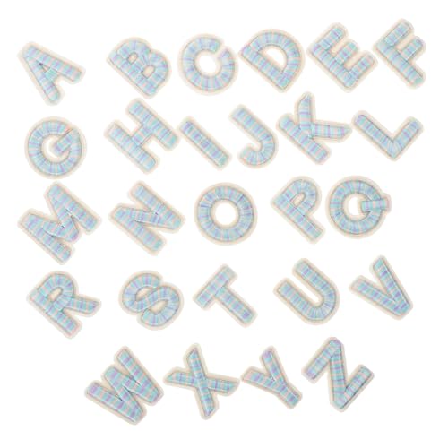 Uonlytech 26 Stück Alphabet Badge Patch bestickt Brief Aufnäher für Kleidungsapplikationen Nähzubehör Nähen Stoffflicken für Kleidung Stickbuchstaben Flicken für Bekleidung Nähflecken Banner von Uonlytech