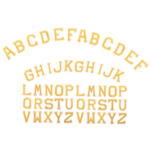 Uonlytech 26 Stück Teiliges Set Buchstaben Aufnäher Aufbügelbare Aufnähen Geeignete Buchstaben Patches für Kleidung Taschen und Diy Projekte zur Dekoration und Reparatur von Textilien von Uonlytech