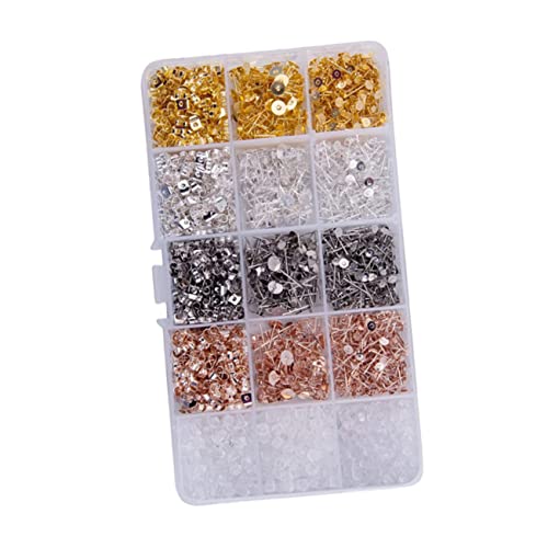 Uonlytech 2600 Stück Teiliges DIY Ohrring Zubehör Ohrstecker Ohrhaken Ohrverschluss Schmuckherstellung Ohrring Reparatur Biegeringe Earring Back Stopping für Selbstgemachte Ohrringe Uonlytech 2600 Stück Teiliges DIY Ohrring Zubehör Ohrstecker Ohrhaken Ohrverschluss Schmuckherstellung Ohrring Reparatur Biegeringe Earring Back Stopping für Selbstgemachte Ohrringe von Uonlytech