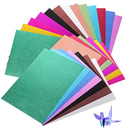 Uonlytech 26Blätter Glitzerkarte Bunte Glitterpapiere Glänzender Karton für DIY Bastelprojekte Einladungskarten Scrapbooking und Origami Uonlytech 26Blätter Glitzerkarte Bunte Glitterpapiere Glänzender Karton für DIY Bastelprojekte Einladungskarten Scrapbooking und Origami von Uonlytech