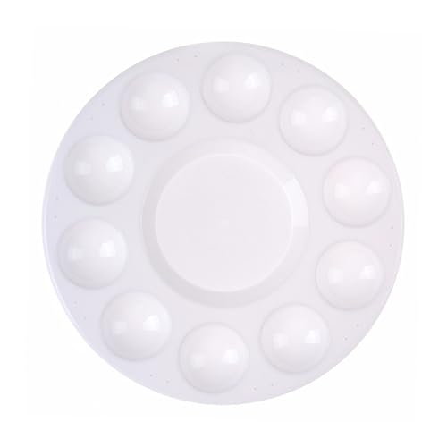 Uonlytech 28 Stück Teiliges Weiße Kunststoff Paletten mit Farbnäpfchen und Zentralem Reservoir Stabile und Leichte Farbmischschalen für Künstler Studenten für Malen Zeichnen DIY Kunst Uonlytech 28 Stück Teiliges Weiße Kunststoff Paletten mit Farbnäpfchen und Zentralem Reservoir Stabile und Leichte Farbmischschalen für Künstler Studenten für Malen Zeichnen DIY Kunst von Uonlytech