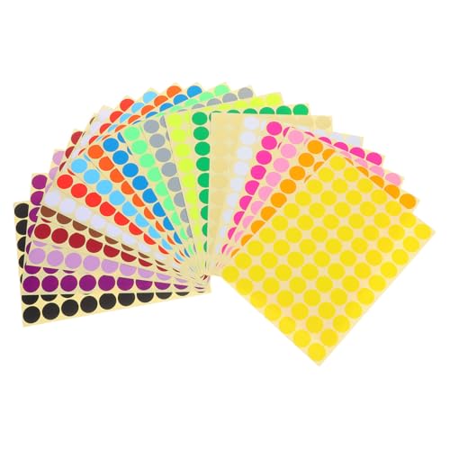Uonlytech 2800 Stück Bunte Farbkodierung Aufkleber Rund Punkt Etiketten für Büro Schule Basteln Selbstklebend Vielseitig Verwendbar Rückstandsfrei Entfernbar Uonlytech 2800 Stück Bunte Farbkodierung Aufkleber Rund Punkt Etiketten für Büro Schule Basteln Selbstklebend Vielseitig Verwendbar Rückstandsfrei Entfernbar von Uonlytech
