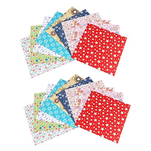 Uonlytech 2Packungen Pack Origami Papier Einseitig Bedrucktes Farbpapier für DIY Bastelprojekte Kinderhandwerk Bunten Spotmustern von Uonlytech