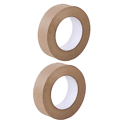 Uonlytech 2Rolle Kraftpapier Klebeband Wasseraktiviertes Dichtungsband Beschreibbar und Leicht Abreißbar für und DIY Verpackungen Uonlytech 2Rolle Kraftpapier Klebeband Wasseraktiviertes Dichtungsband Beschreibbar und Leicht Abreißbar für und DIY Verpackungen von Uonlytech