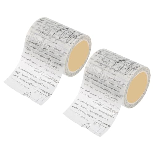 Uonlytech 2Rollen Washi Tape Dekoratives Scrapbook Klebeband im Goth Stil Selbstklebend für DIY Dekoration Tagebuch und Vintage Design von Uonlytech