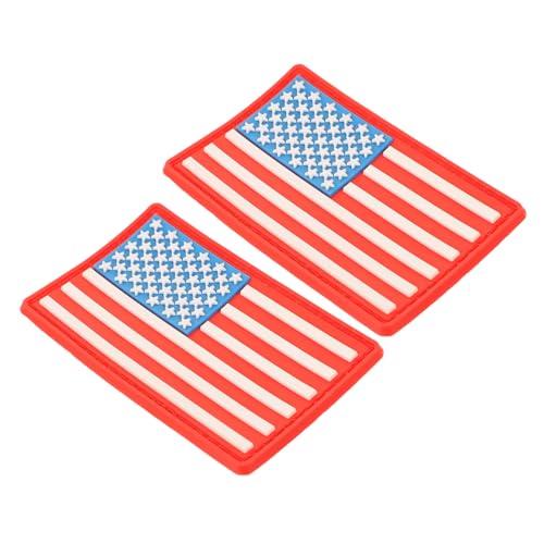 Uonlytech 2Stücke Amerikanischer Flagge Patch Selbstklebende Kleidung Aufkleber für DIY Dekoration und Reparatur von Jeans Rucksäcken und Mehr von Uonlytech