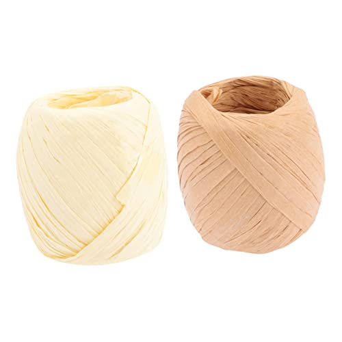 Uonlytech 2Stücke Bastband Schnur für Geschenkverpackung und Selbstgemacht Lampenschirm 2m Rolle Rustikales Bastpapierband für Hochzeiten Partys und Bastelarbeiten Uonlytech 2Stücke Bastband Schnur für Geschenkverpackung und Selbstgemacht Lampenschirm 2m Rolle Rustikales Bastpapierband für Hochzeiten Partys und Bastelarbeiten von Uonlytech
