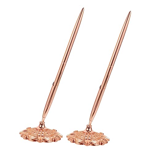 Uonlytech 2Stücke Elegante Kugelschreiber Stifte Für Büro Und Bank Roségold Für Müheloses Schreiben Und Kreativem Design Für Professionelle Uonlytech 2Stücke Elegante Kugelschreiber Stifte Für Büro Und Bank Roségold Für Müheloses Schreiben Und Kreativem Design Für Professionelle von Uonlytech