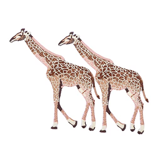 Uonlytech 2Stücke Gestickte Giraffen Patches zum Aufnähen Hochwertige Stoffflicken für Kleidung Langlebig für Designs und Reparaturen Uonlytech 2Stücke Gestickte Giraffen Patches zum Aufnähen Hochwertige Stoffflicken für Kleidung Langlebig für Designs und Reparaturen von Uonlytech