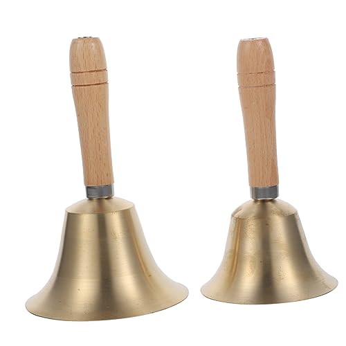 Uonlytech 2Stücke Handglocken für Weihnachtsfeiern und Veranstaltungen Robuste Metallkonstruktion Klarer Vielseitig Einsetzbar Party Requisiten oder Türhänger Uonlytech 2Stücke Handglocken für Weihnachtsfeiern und Veranstaltungen Robuste Metallkonstruktion Klarer Vielseitig Einsetzbar Party Requisiten oder Türhänger von Uonlytech
