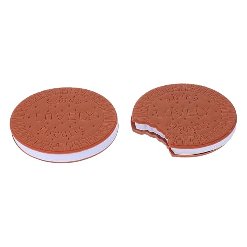 Uonlytech 2Stücke Kreative Haftnotizen mit Cookie Muster Klebrige Memo Pads für Studenten Bürobedarf und Notizen Starke Haftung und Abnehmbarer Kleber für Schule von Uonlytech