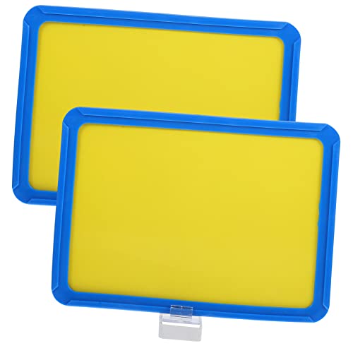 Uonlytech 2Stücke Magnetische Regal Indikatorzeichen Wiederverwendbare Trockentafeln für Etiketten und Preisangaben Robust und Tragbar für Einzelhandel und Lagerverwaltung von Uonlytech