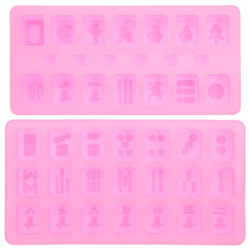 Uonlytech 2Stücke Silikon Mahjong und Gießformen DIY Bastelform für Epoxidharz Zufällige Farben für Mahjong Kreationen und Designs Uonlytech 2Stücke Silikon Mahjong und Gießformen DIY Bastelform für Epoxidharz Zufällige Farben für Mahjong Kreationen und Designs von Uonlytech