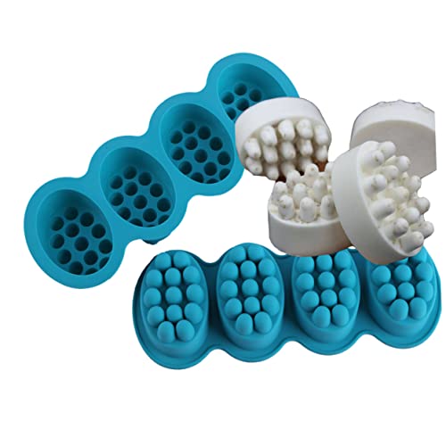 Uonlytech 2Stücke Silikon Seifenform Oval Hohlräume DIY Seifenform Für Handgemachte Und Kuchen Antihaftbeschichtung Leicht Zu Reinigen von Uonlytech