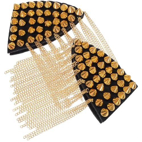 Uonlytech 2Stücke Vintage Nieten Quaste Schulterklappen Epauletten für Kostüme und Exquisites Design für Hochzeiten Bühnenauftritte und Besondere Anlässe Uonlytech 2Stücke Vintage Nieten Quaste Schulterklappen Epauletten für Kostüme und Exquisites Design für Hochzeiten Bühnenauftritte und Besondere Anlässe von Uonlytech